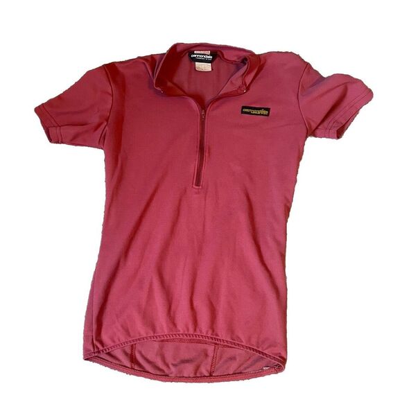 Vintage 1/4 Zip Cannondale Cycling Jersey Small Made In USA Soft Salmon Red - Picture 1 of 5